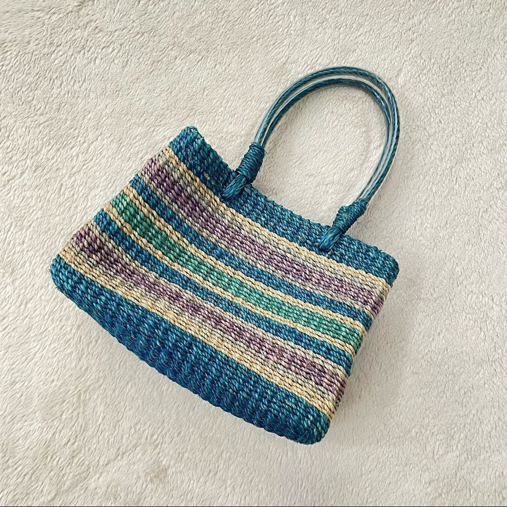 𝅺summer Tompkins Colorful Straw Bag